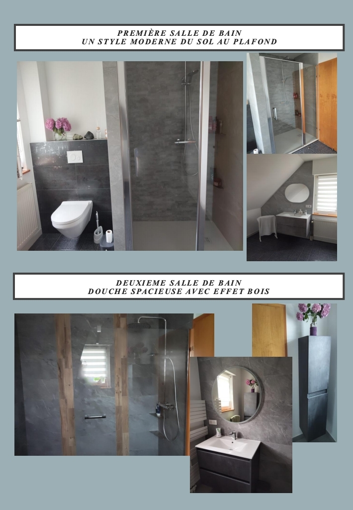 Réalisation terminée - 2 salles de bain chez Mr et Mme G à ISSENHEIM