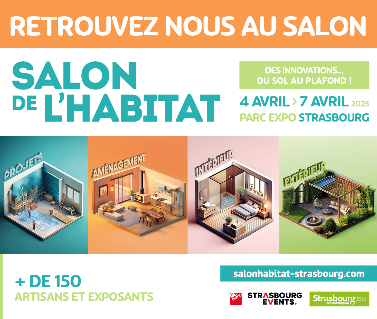 Nous serons au Salon De L'Habitat à Strasbourg !