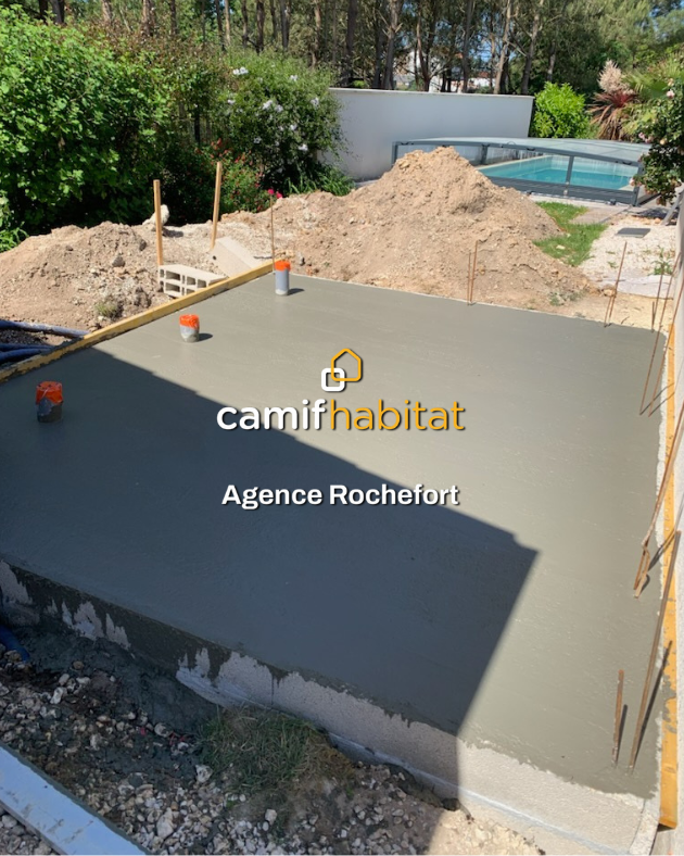 Extension pour salle de bain - Les fondations