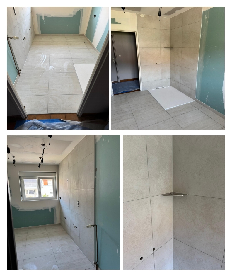 Avancement de la salle de bain de Monsieur et Madame M à Kaysersberg