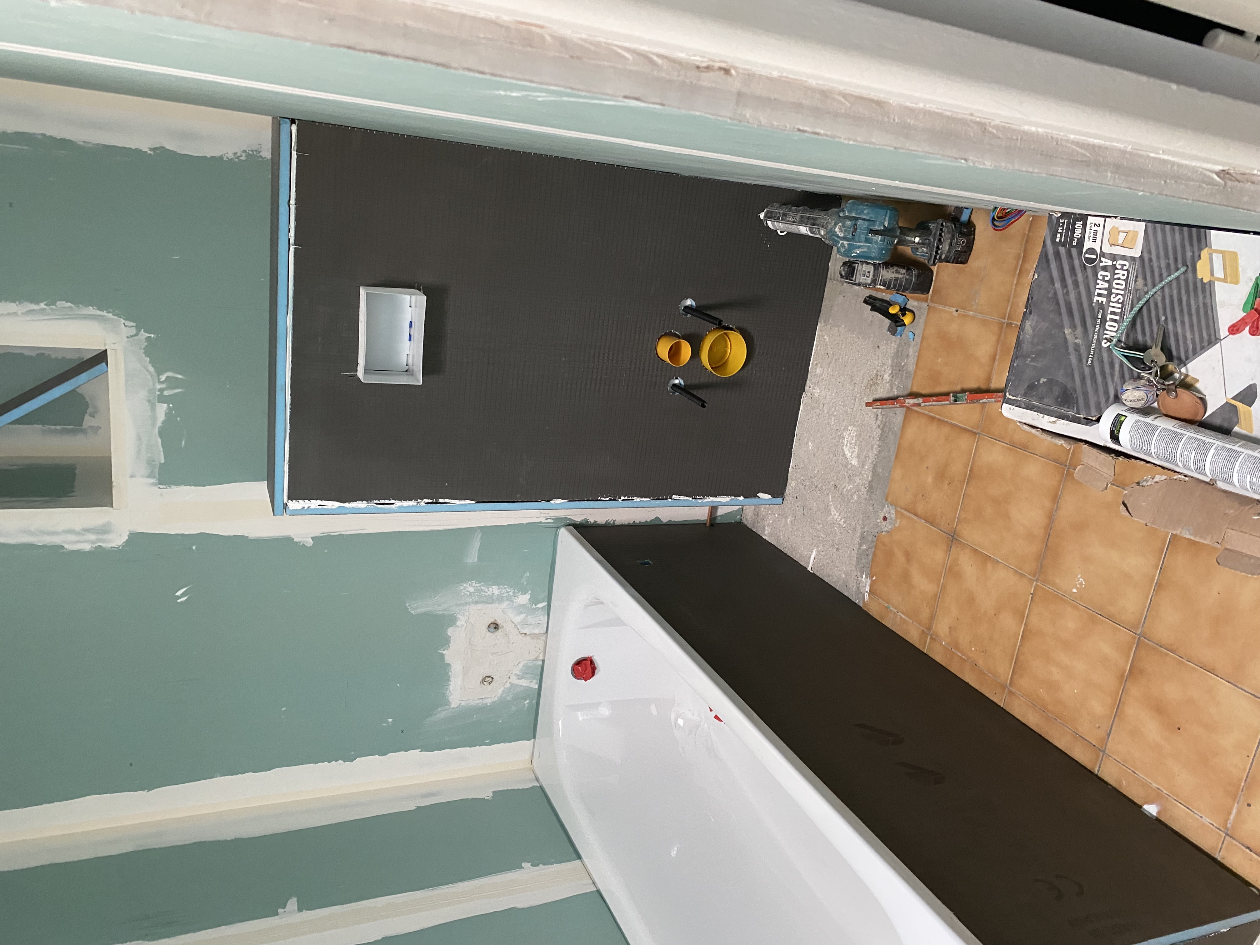Grosses surprises dans une salle de bains !