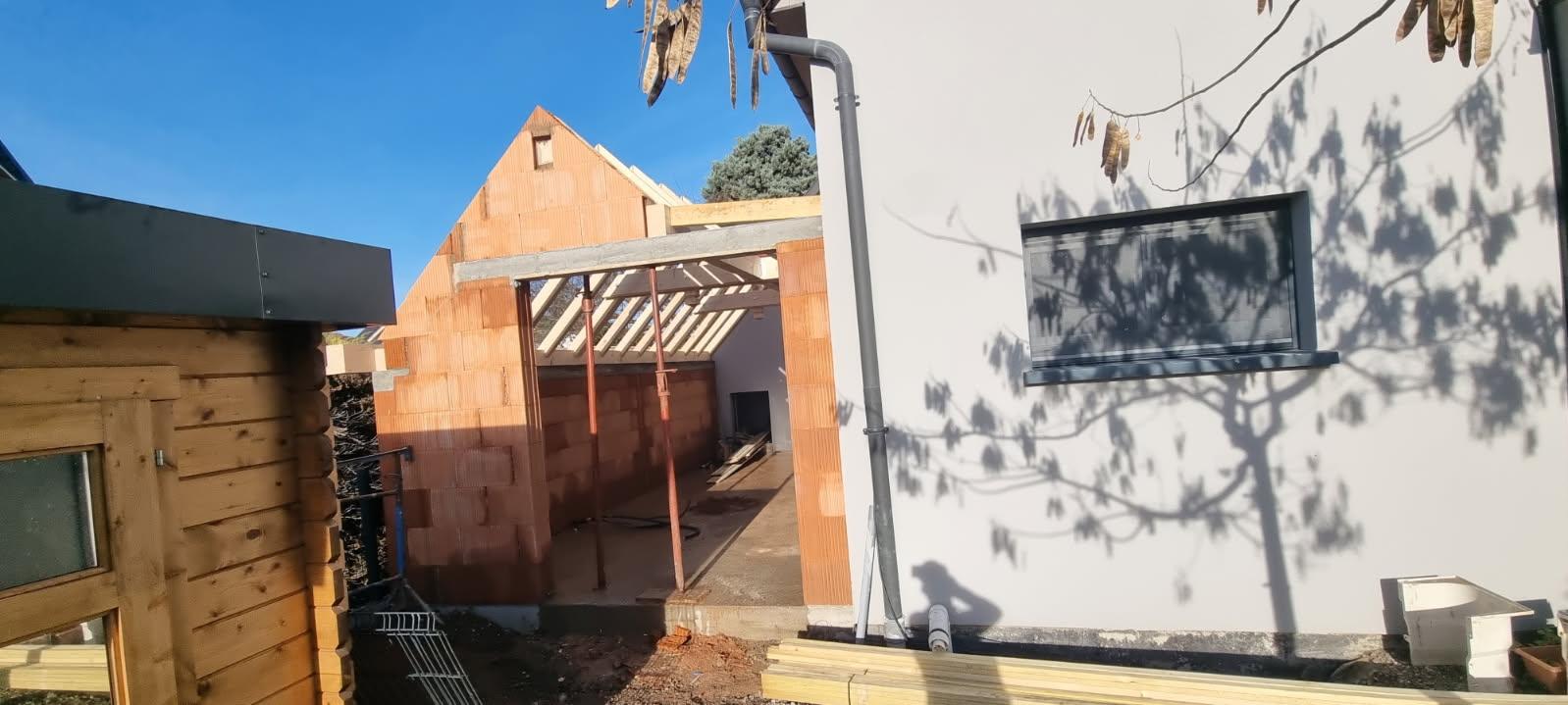 🏗️ Chez M et Mme C à KOLBSHEIM le chantier d'extension avance  !