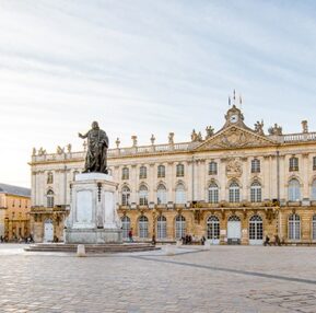 Morning,View,On,The,Huge,Stanislas,Square,With,Monument,In