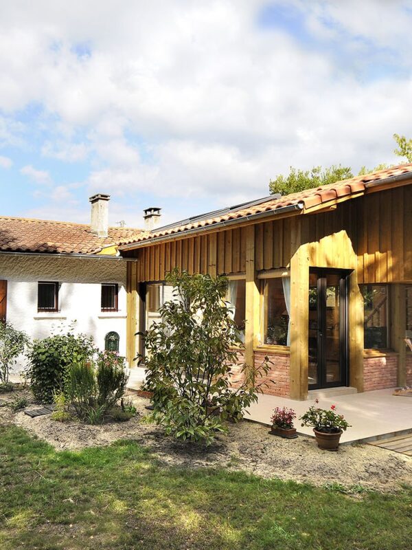Extension maison bois Landes (40)
