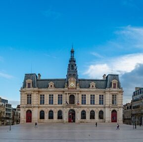 Poitiers,,France,-,February,,2018:,A,Panorama,Of,The,Square