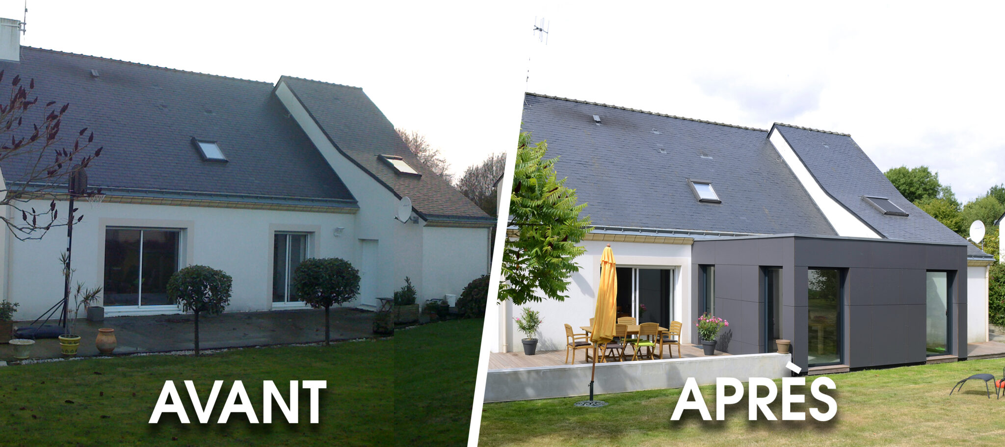 Extension et agrandissement de maison plain pied - Camif Habitat