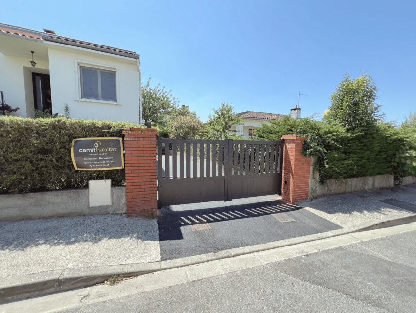 Rénovation complète d’une allée et pose d’un portail motorisé à Ramonville (31)