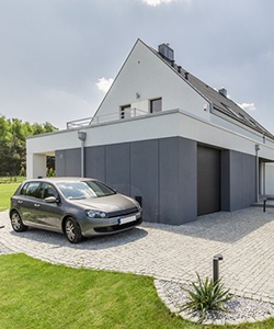 garage moderne à toit plat