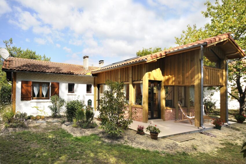 Extension maison bois Landes (40)