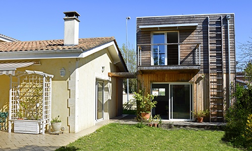 extension indépendante en bois