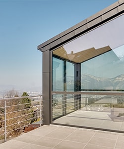 Extension veranda moderne en métal