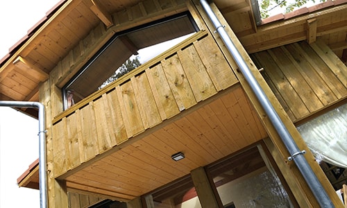 extension bois style chalet de 20 m2